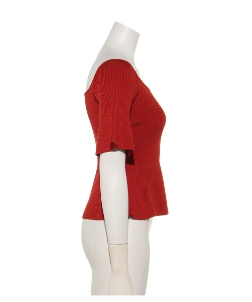 lilLilly(リルリリー)の「ヘムフレアニットトップ(トップス・レディース・LT PINK/PURPLE/PINK/RED・FREE)」の7枚目の写真