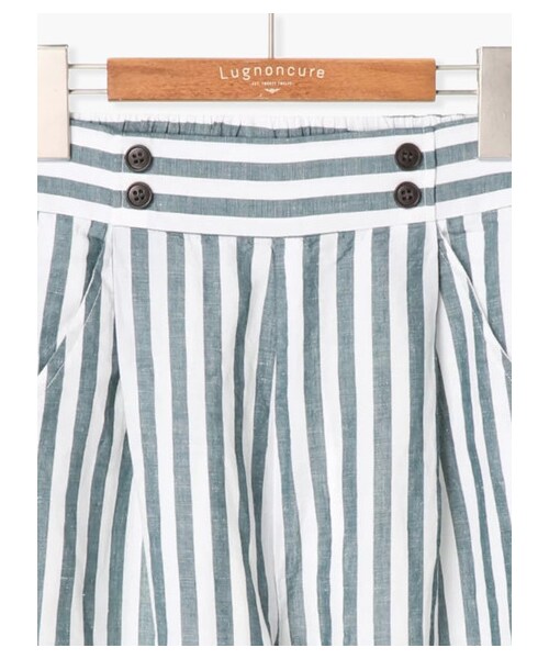 Lugnoncure(ルノンキュール)の「リネン混マリン風パンツ(パンツ・ブラック/ベージュ/グリーン/オリーブ/ネイビー・F)」の4枚目の写真