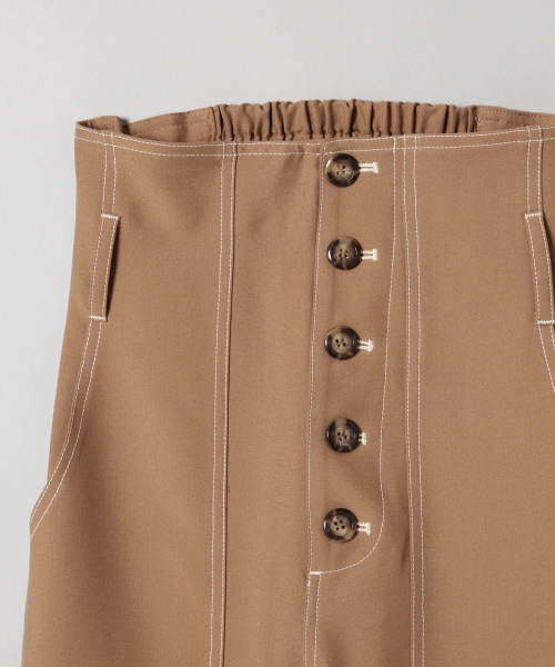 JEANASIS（ジーナシス）の「フロントボタンハイウエストパンツ（パンツ・オフホワイト()/ブラウン()/カーキ()）」の9枚目の写真