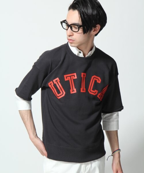 RAGEBLUE（レイジブルー）の「スウェットプリント半袖（トップス・メンズ・ホワイト/ブラック/グレー/ブルー・Ｍ/Ｌ）」の2枚目の写真