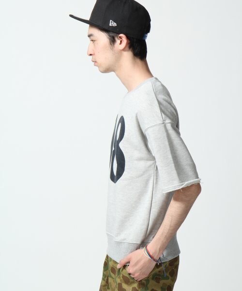 RAGEBLUE（レイジブルー）の「スウェットプリント半袖（トップス・メンズ・ホワイト/ブラック/グレー/ブルー・Ｍ/Ｌ）」の5枚目の写真