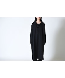 BISHOOL | BISHOOL wool gabardine halfzip long pullover(ワンピース)
