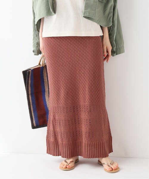 FRAMeWORK（フレームワーク）の「レースアミスカート（スカート・ナチュラル/36/38）」の2枚目の写真