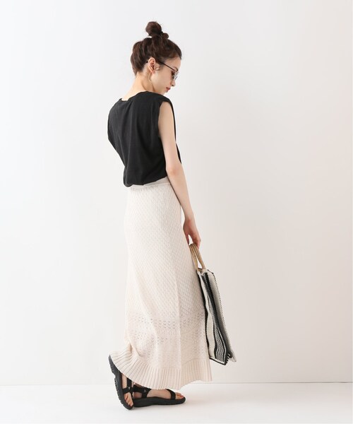 FRAMeWORK（フレームワーク）の「レースアミスカート（スカート・ナチュラル/36/38）」の4枚目の写真
