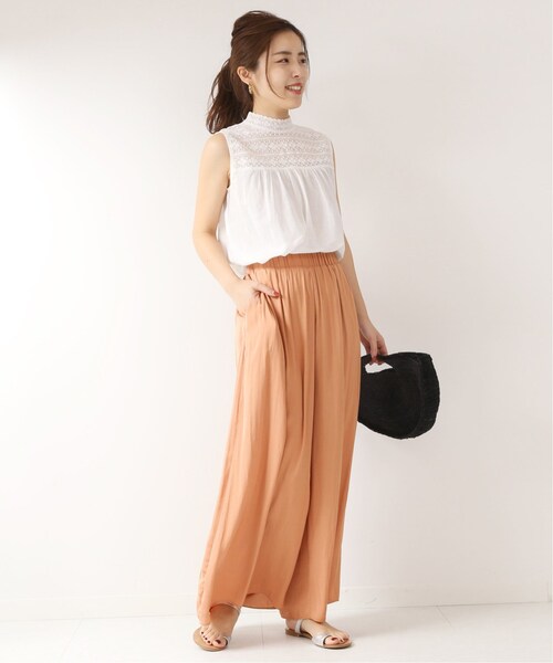 spick&amp;span コットンレースノースリーブ ブラウス Spick & Span - 新品 Spick & Span コットンレースノースリーブ