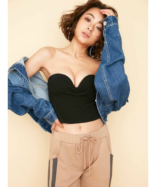 GYDA★リブベアビスチェ⋆⸜  ⸝⋆大人気、即完売【新品、未使用、タグ付き】 GYDA（ジェイダ）の「リブベアビスチェ（その他トップス）」 - WEAR