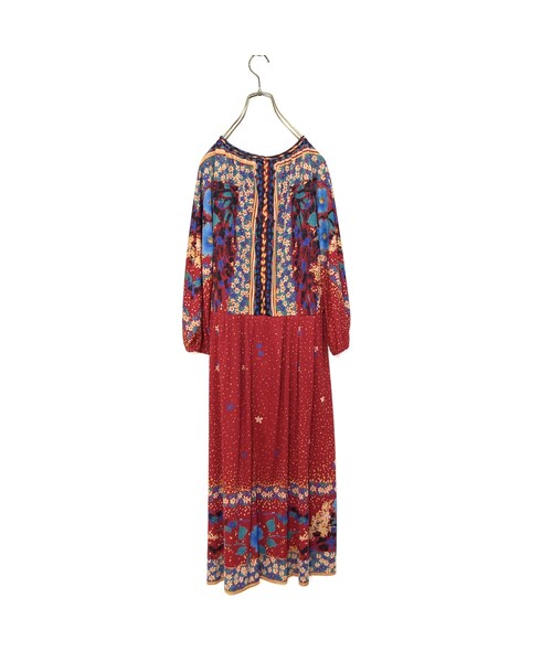 USED(ユーズド)の「Flower garden red one piece(ワンピース・レディース・その他)」の4枚目の写真