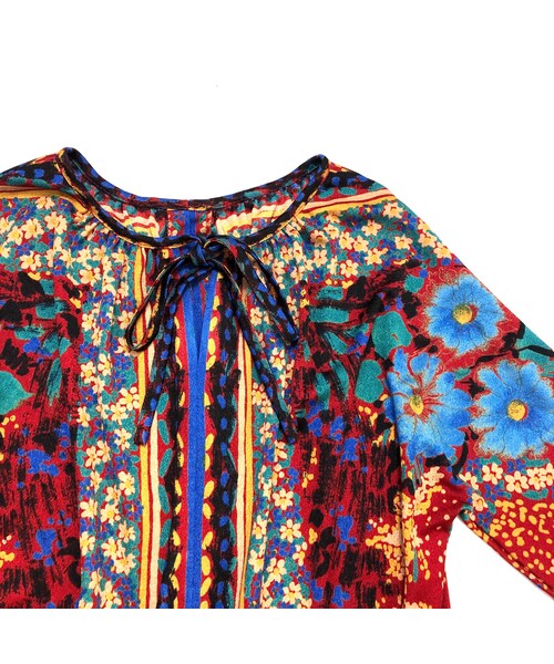 USED(ユーズド)の「Flower garden red one piece(ワンピース・レディース・その他)」の10枚目の写真