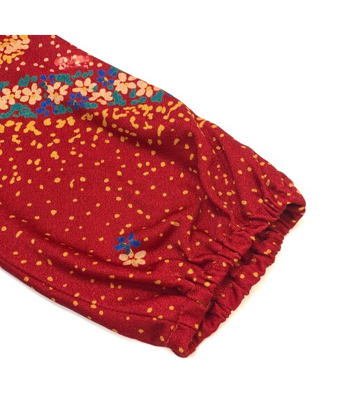 USED(ユーズド)の「Flower garden red one piece(ワンピース・レディース・その他)」の6枚目の写真