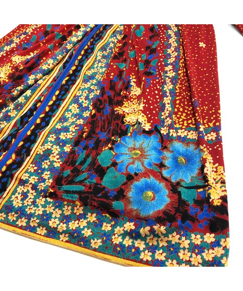 USED(ユーズド)の「Flower garden red one piece(ワンピース・レディース・その他)」の9枚目の写真