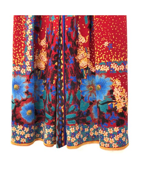 USED(ユーズド)の「Flower garden red one piece(ワンピース・レディース・その他)」の7枚目の写真