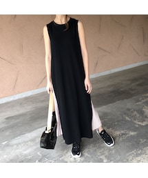 copine | 再再入荷！大人気シリーズ！！サイドプリーツノースリーブロングワンピ(3color)【クリックポスト対象商品】(ワンピース)