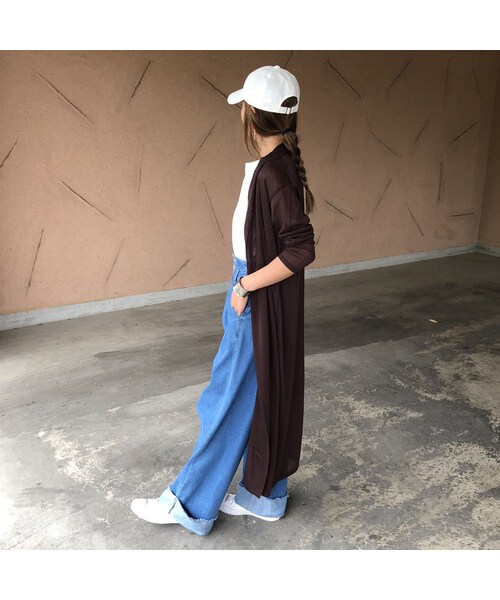 copine（コピン）の「再入荷！大人カジュアル！ガーゼロングカーディガン(2color)【クリックポスト対象商品】（カーディガン/ボレロ・レディース・その他）」の4枚目の写真