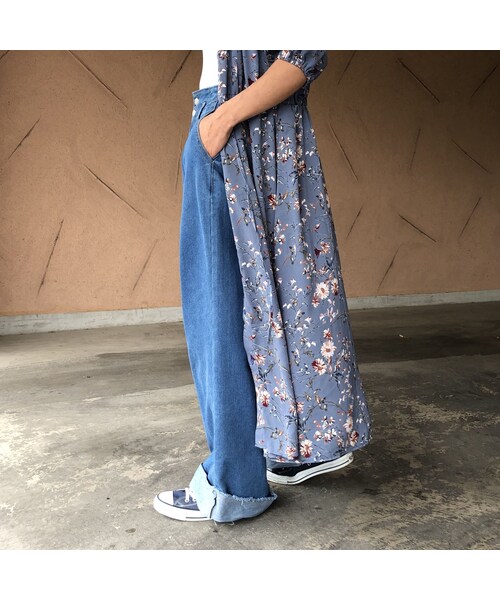 copine(コピン)の「裾ロールアップ!ハイウエストワイドデニムパンツ【クリックポスト対象商品】(デニムパンツ・レディース・その他)」の12枚目の写真