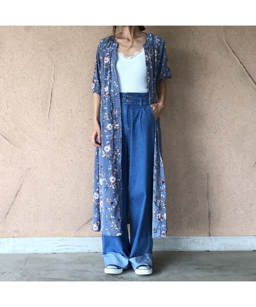 copine(コピン)の「裾ロールアップ!ハイウエストワイドデニムパンツ【クリックポスト対象商品】(デニムパンツ・レディース・その他)」の7枚目の写真