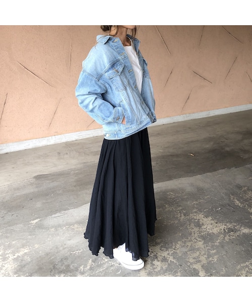 copine（コピン）の「再入荷！柔らかガーゼ素材！ふんわりロングスカート (2color)【クリックポスト対象商品】（スカート・レディース・その他）」の9枚目の写真