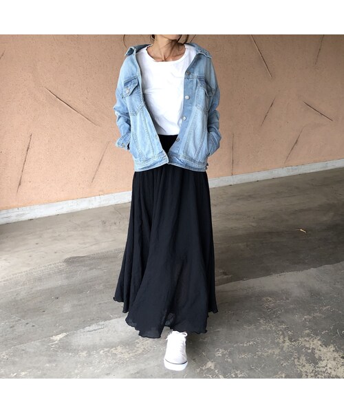 copine（コピン）の「再入荷！柔らかガーゼ素材！ふんわりロングスカート (2color)【クリックポスト対象商品】（スカート・レディース・その他）」の8枚目の写真