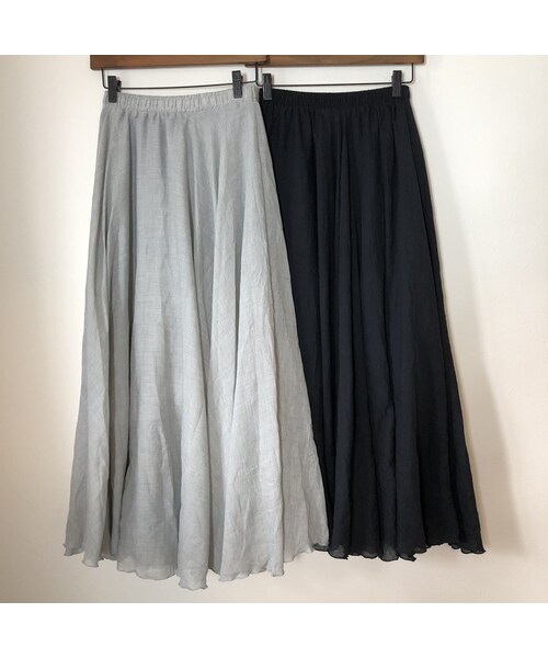 copine（コピン）の「再入荷！柔らかガーゼ素材！ふんわりロングスカート (2color)【クリックポスト対象商品】（スカート・レディース・その他）」の13枚目の写真