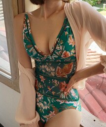 DHOLIC | パンチングボタニカルワンピース水着(水着)