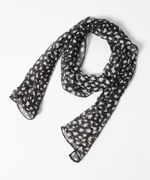 Heather(ヘザー)の「ガラスカーフ(ファッション雑貨・ホワイト系/ブラック系)」の2枚目の写真
