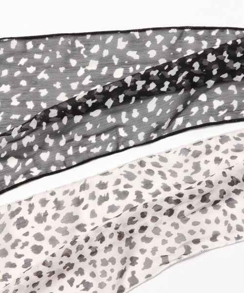 Heather(ヘザー)の「ガラスカーフ(ファッション雑貨・ホワイト系/ブラック系)」の5枚目の写真