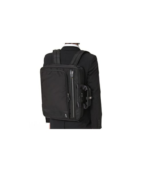 ACE GENE(エースジーン)の「≪ACEGENE/フレックスライト アクト≫ B4サイズ収納ビジネスバッグ 背負える3wayタイプ 自転車通勤に 48170(ブリーフケース・メンズ・ブラック・W42×H32×D10 cm)」の8枚目の写真