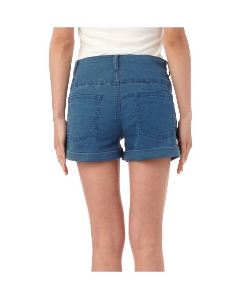 OZOC（オゾック）の「ハイウエストショートパンツ（パンツ・レディース・ブルー系/ホワイト/ブラック・M）」の5枚目の写真