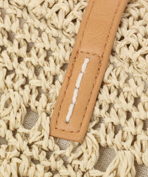 studio CLIP（スタディオクリップ）の「ペーパー透かし編みトートバッグ（バッグ・ブラック/オレンジ/ナチュラル/キャメル）」の19枚目の写真