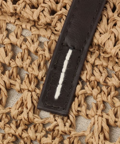 studio CLIP（スタディオクリップ）の「ペーパー透かし編みトートバッグ（バッグ・ブラック/オレンジ/ナチュラル/キャメル）」の20枚目の写真