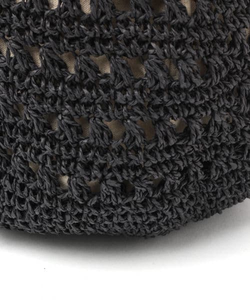 studio CLIP（スタディオクリップ）の「ペーパー透かし編みトートバッグ（バッグ・ブラック/オレンジ/ナチュラル/キャメル）」の13枚目の写真