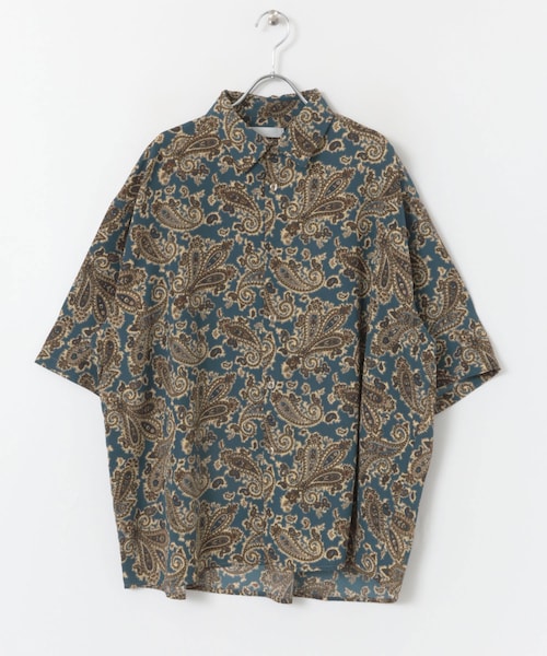 SENSE OF PLACE by URBAN RESEARCH(センスオブプレイスバイアーバンリサーチ)の「ペイズリーシャツ(5分袖)(トップス・メンズ・その他・M/L)」の3枚目の写真