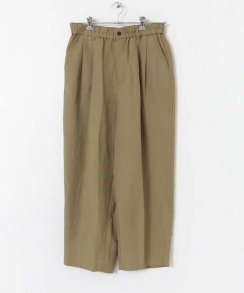 SENSE OF PLACE by URBAN RESEARCH(センスオブプレイスバイアーバンリサーチ)の「リネンレーヨンタックワイドパンツ(パンツ・メンズ・BROWN/NAVY/BLACK/KHAKI・M/L)」の12枚目の写真