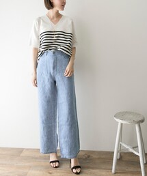 URBAN RESEARCH | リネンデニムワイドパンツ(パンツ)