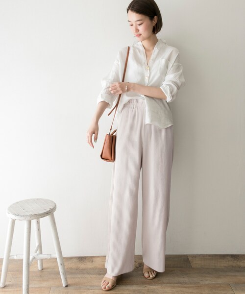 URBAN RESEARCH(アーバンリサーチ)の「リラックスリブパンツ(パンツ・レディース・L.KHAKI/OFF BEIGE/BLACK・FREE)」の10枚目の写真
