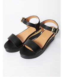 E hyphen world gallery | メタルミックスサンダル(シューズ)