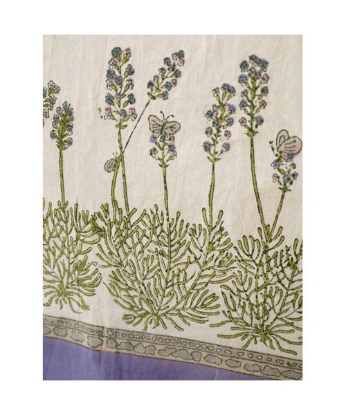 Madu（マディ）の「Mas d'Ouvan ラベンダー テーブルクロス パープル×グリーン（その他・その他・約150×150cm(+-5cmの誤差があります)）」の4枚目の写真