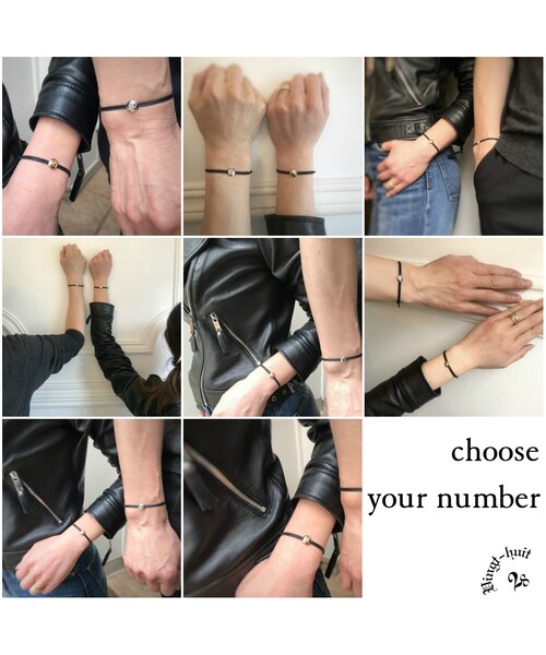 28 vingt-huit（ヴァン ユィット）の「ヴァン ユィット 779 ナンバー ワックスコード 紐ブレスレット pt900（ブレスレット・メンズ・シルバー・free）」の7枚目の写真