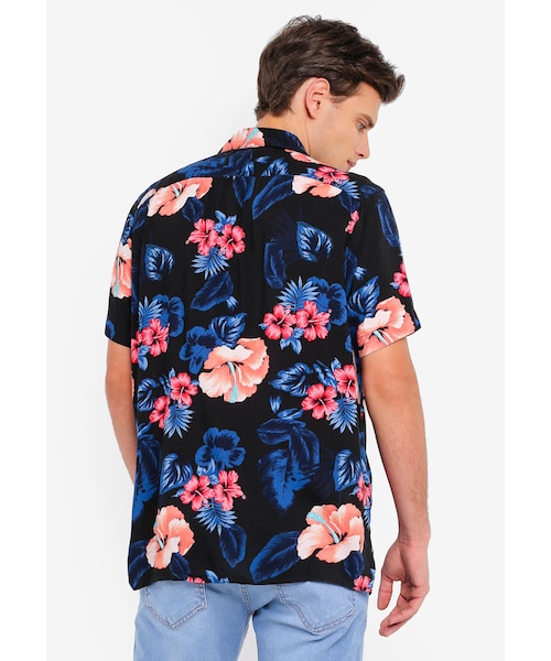 Hollister（ホリスター）の「短袖襯衫（トップス・メンズ・黑色・L/M/S/XL/XS）」の2枚目の写真