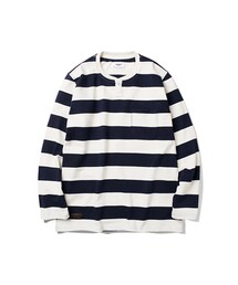 ESPIONAGE | Ernest ESUI No.2 Border Shirt Navy Stripe(トップス)