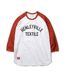ESPIONAGE | Henley Ville Raglan Shirt White/Rusty(トップス)