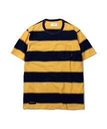 ESPIONAGE | S/S Paul Border Shirt Mustard(トップス)