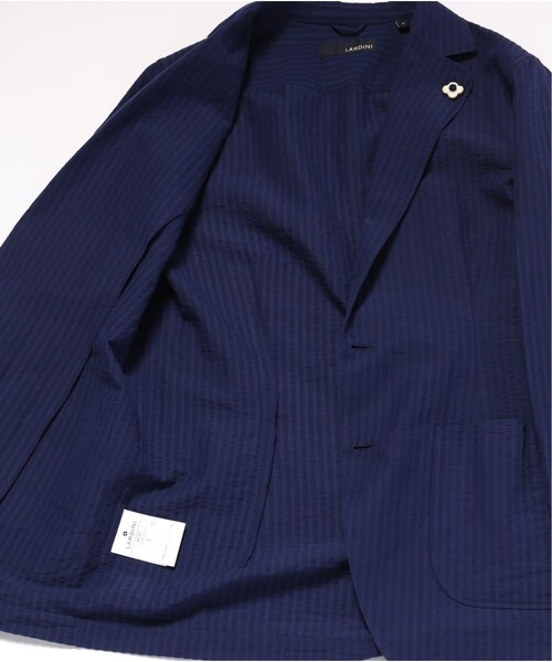 LARDINI ストライプ ラルディーニ　シアサッカー　ジャケット　L LARDINI＞伊藤おすすめのシアサッカージャケット｜ビームス