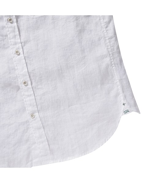 SERIES（シリーズ）の「[series;] 스티치 포켓 린넨 7부 셔츠（トップス・メンズ・화이트・100/105/110/95）」の6枚目の写真