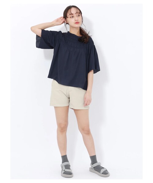 E hyphen world gallery（イーハイフンワールドギャラリー）の「ツイルショートパンツ（パンツ・オフホワイト/ブラック/ベージュ/キャメル/ネイビー・S/M）」の10枚目の写真