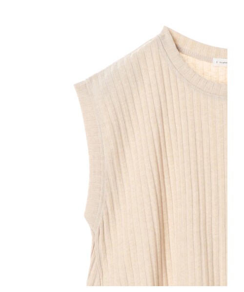 E hyphen world gallery（イーハイフンワールドギャラリー）の「ワイドリブセットアップ（ワンピース/ドレス・チャコールグレー/ベージュ/カーキ・F）」の8枚目の写真