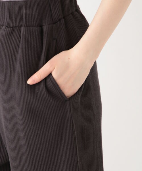 studio CLIP（スタディオクリップ）の「リブストレートカットパンツ[WEB先行予約]（パンツ・オフホワイト/スモーク/ブラウン）」の13枚目の写真