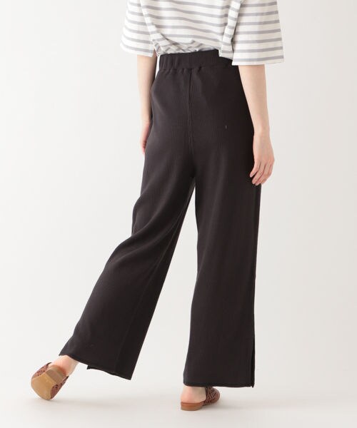 studio CLIP（スタディオクリップ）の「リブストレートカットパンツ[WEB先行予約]（パンツ・オフホワイト/スモーク/ブラウン）」の11枚目の写真