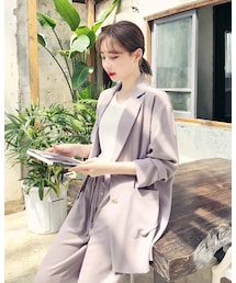 HOTPING | シックシングルボタンルーズジャケット(テーラードジャケット)