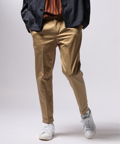 EDIFICE（エディフィス）の「C/Pe Light Twill 1プリーツ アンクルパンツ（パンツ・ブラック/S/M/L/XL）」の2枚目の写真