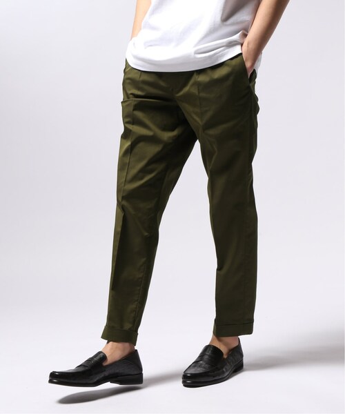 EDIFICE（エディフィス）の「C/Pe Light Twill 1プリーツ アンクルパンツ（パンツ・ブラック/S/M/L/XL）」の3枚目の写真